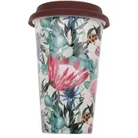 De'Longhi Mug Thermique En Céramique À Double Paroi Fleurs Multicolores De 300 Ml Delonghi - 5513284491