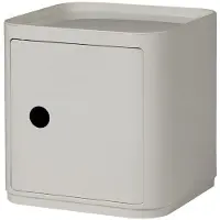 Kartell Componibili Classic Big Square Unité de Rangement 2 elements with door