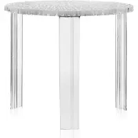 Kartell T-Table Table d'appoint 44 cm | Crystal