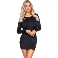 Cottelli - robe mini dos nu - noire - M
