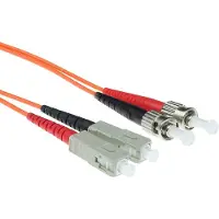 ACT 5 mètres LSZH Multimode 62.5/125 OM1 câble patch fibre duplex avec connecteurs ST et SC