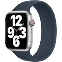 Apple Solo Strap en silicone pour l'Watch | 38/40/41/42 mm - Taille 6 - Storm Blue