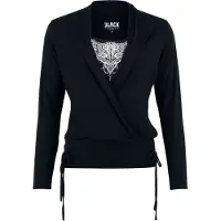 Black premium by emp T-shirt manches longues de - Haut Manches Longues Ribbon - S - XXL - pour Femme - noir - Taille S