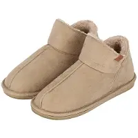 Apollo Ladies Slippers Suede Beige