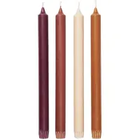 Ferm Living Pure Bougies - Lot de 4 Roseate Blend