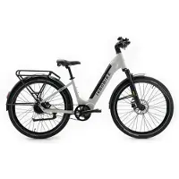Jobobike Dyno GT - Vélo électrique - 27,5 pouces - Moteur 250W - Autonomie 90 km - 7 vitesses - Freins à disque hydrauliques - Batterie 540Wh - Cadre bas - Fourche suspendue - Gris
