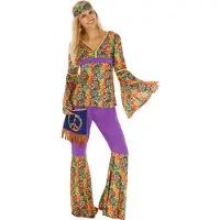 Dressforfun Costume Femme Hippie M - robe costume costume halloween dress up partywear carnaval costume party dress - 300943