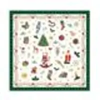 Ambiente 20 SERVIETTES UNIVERS DE NOËL 33X33CM VERT