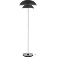 LUCANDE Lampadaire En Métal Noir