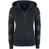 Rock Rebel by EMP Sweat-shirt zippé à capuche de - Freaking Out Loud - S - XXL - pour Femme - noir - Taille M