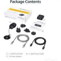 StarTech.com 10/100mbps Usb Lpr Print Server Noir