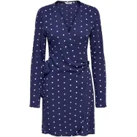 ONLY Robe bleu foncé / blanc