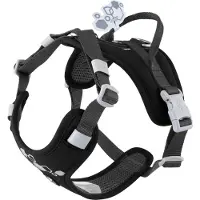 Hurtta Weekend Warrior harnais II ECO raven (noir), taille : 65-80 cm