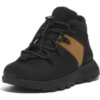 Timberland pour garçon. TB0A6AG5EMJ1 Sprint Trekker chaussures à lacets en cuir noir (36), Plat, Casuel, mode enfantine