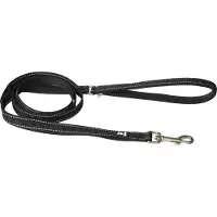 Hurtta Laisse Casual Réfléchissante ECO noir 180cm/20mm