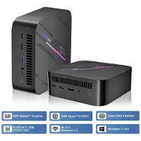 Blackview MP100, 2,3 GHz, AMD Ryzen 5 7430U, 16 Go, 512 Go, Windows 11 Pro