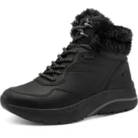 Tamaris Bottines à lacets greige / noir