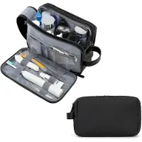 INF Trousse de toilette spacieuse avec poignée Black