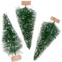 You do it Lot de 3 sapins de Noël en bois vert 7 cm