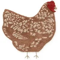 Lorena Canals Tapis lavable - Chicken - 110 x 100 cm | Autres articles de décoration