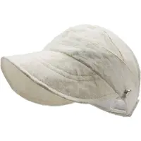 INF Chapeau pare-soleil fin de protection solaire d'été White