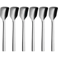 WMF Set de cuillères à glace 6 pièces Nuova Cromargan en acier inoxydable poli