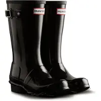 Hunter Bottes en caoutchouc écru / rouge / noir