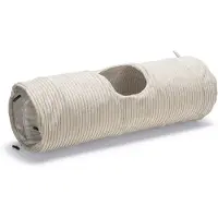 Designed By Lotte Acanalado Cat Tunnel Beige 25 x 25 x 75 cm