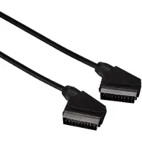 Hama Scart — Scart (1.50 m), Câble vidéo, Noir