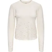 JDY Pull-over 'JDYPearl' blanc / blanc perle