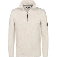 Petrol Industries M-3050-kwc259 Half Zip Sweater Beige XL Homme