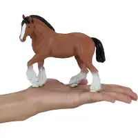 Mojo Fun Mojo Horse World Cheval Clydesdale marron - 381084