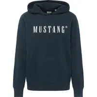 Mustang Sweat-shirt 'Bronson' bleu foncé / blanc