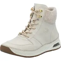 Rieker Bottes à lacets bronze / blanc