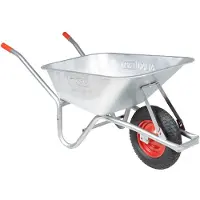 vidaXL Brouette 90 L 150 kg Acier galvanisé et plastique