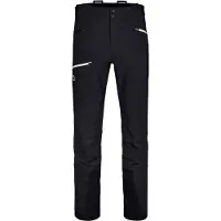 Ortovox - Pantalon de ski de rando coupe-vent et déperlant - Pizol Pants M Black Raven pour Homme en Softshell - Taille L - Noir