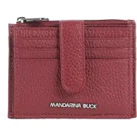 Mandarina Duck Mellow Leather Card 1 Wallet Rouge Femme