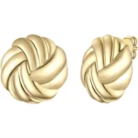 Yokoamii Boucles d'oreilles jaune d'or