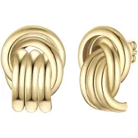 Yokoamii Boucles d'oreilles jaune d'or