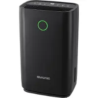 Auronic Déshumidificateur - Série compacte - 20L par jour - Fonction Lavage-Séchage - Chambre à coucher, salle de bain et salon - Élimination de l'humidité pour la maison - Noir
