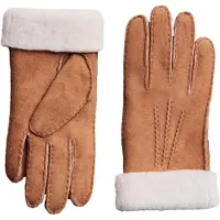 Next Gants marron / blanc cassé