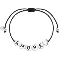 Glanzstücke Bracelet noir / argent