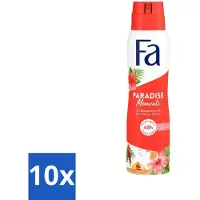 Fa Pflege Fa - Paradise Moments - Déodorant en spray - Fleur d'hibiscus - 150 ml - Lot économique - 10 pièces