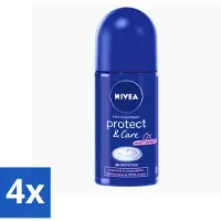 Nivea - Protect & Care - Déodorant - Roll-On - 50 ml - economy pack - 4 pièces