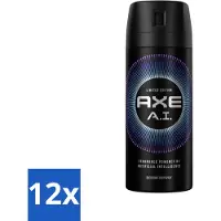 Axe Ax – Édition limitée – Déodorant spray pour le corps – AI – 150 ml - Pack économique - 12 pièces