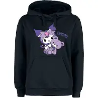 Hello Kitty Sweat-shirt à capuche Anime de - and Friends - Kuromi - S - 3XL - pour Femme - noir - Taille 3XL