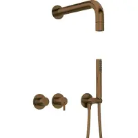 Deante Concealed shower set with head - horizontal mixer
