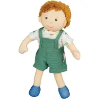 Heless Poupée en tissu ''Fred'' avec tenue à habiller et à déshabiller, 22 cm
