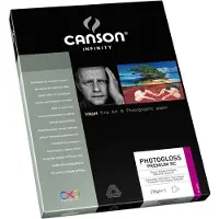 Canson Infinity - Photogloss Premium RC - Boîte 25 feuilles de papier photo brillant A3 - 270g/m² - Extra blanc