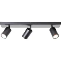 Brilliant Spot de plafond noir Jello 3 lumières